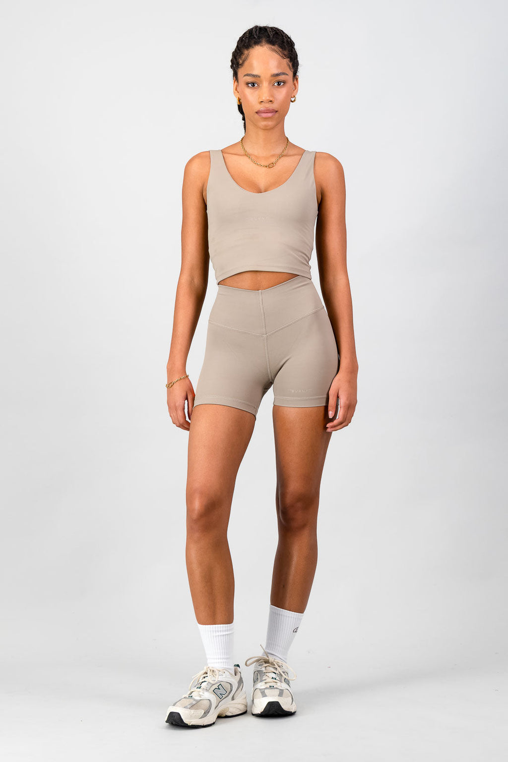 Aria Supportive Tank - Cashew