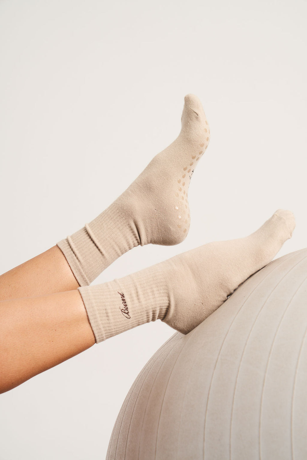 Studio Grip Sock - Cashew