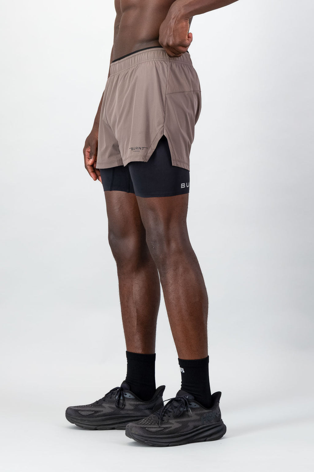 Energy 2-in-1 Short - Brown & Black