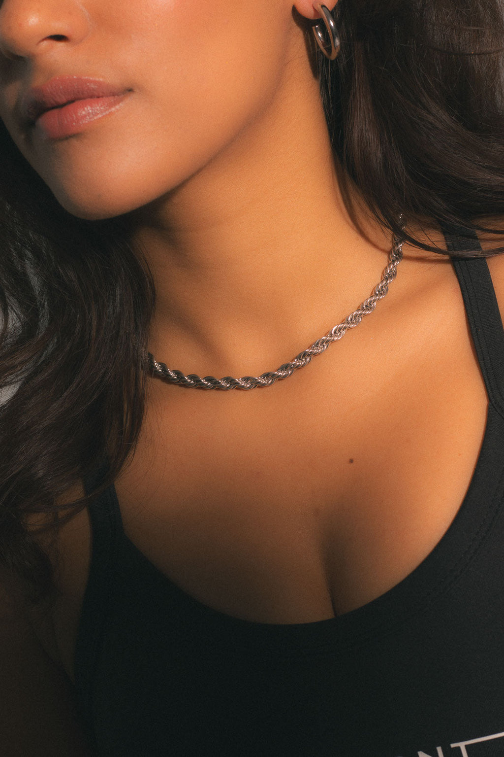 Rope Chain Necklace - Silver