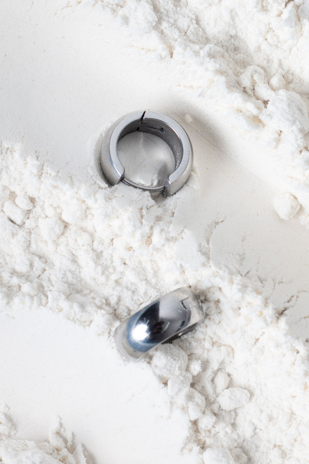 Huggies Earrings - Silver