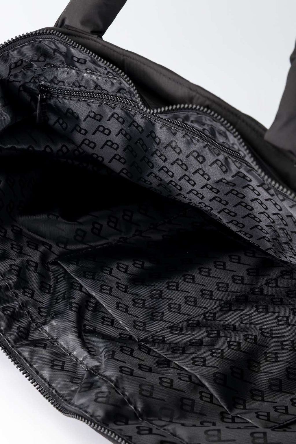 Quilted Tote Bag - Black