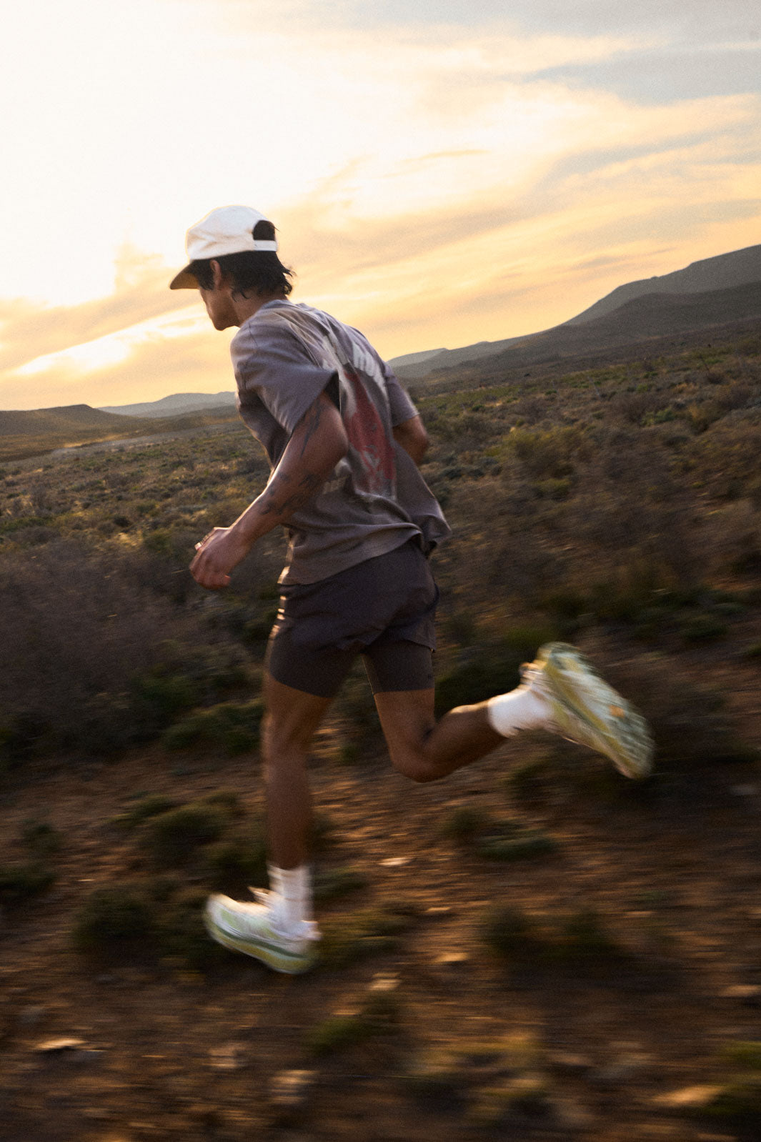 Chase The Horizon Cotton Tee - Brown
