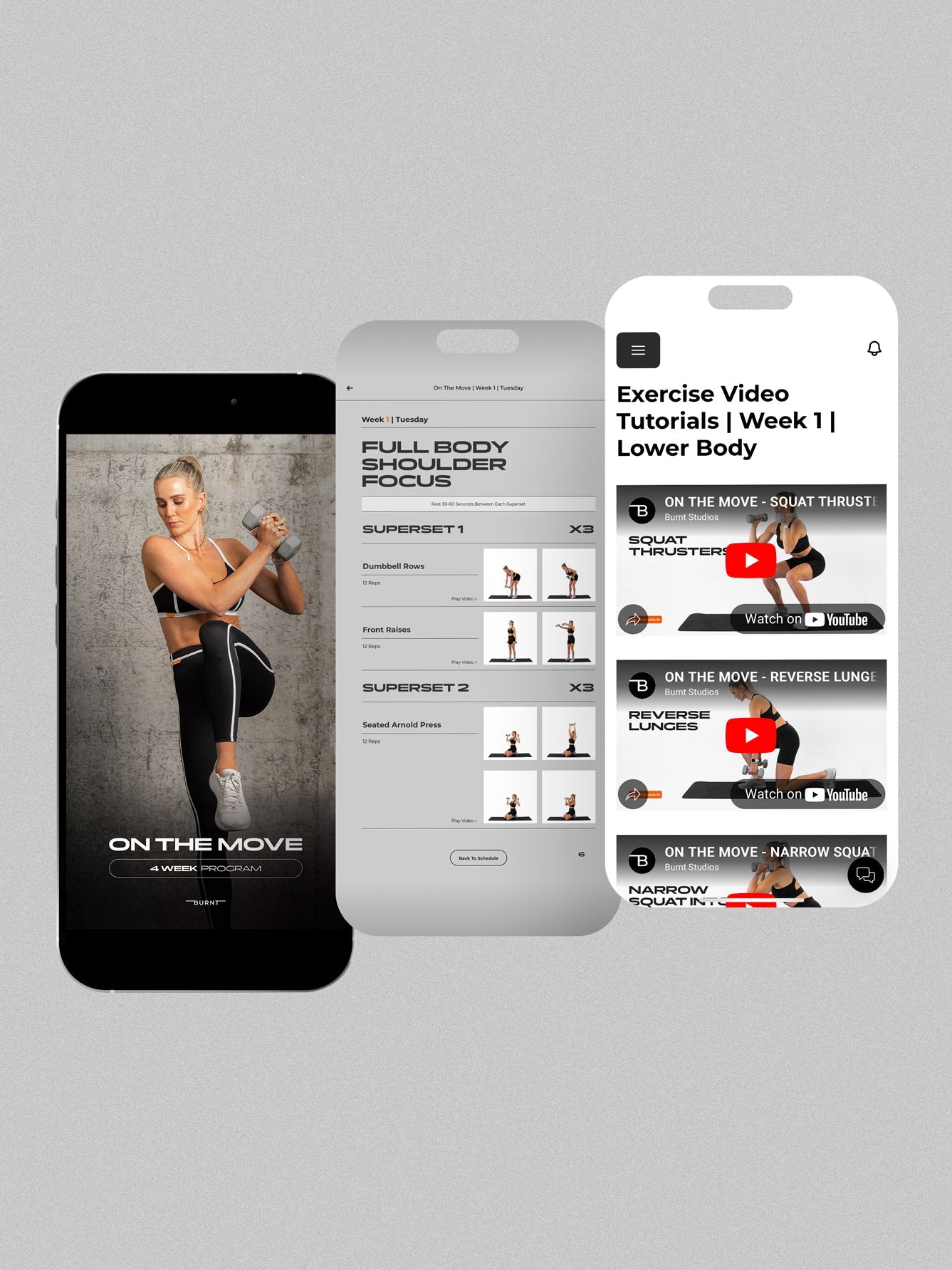 On the Move | Women's 4 Week at Home/Gym Program