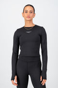 Essential Olivia Fitted Long Sleeve - Black